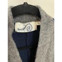 Anthropologie Anthropolgie Rosie Niera Tie Front Wool Cardigan Navy and Gray Small Photo 1