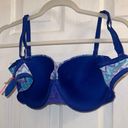 Fruit of the Loom Size 38d bright blue chevron convertible bra Photo 3