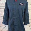 CHICK FIL A Oobe Small Team Style Employee Chef Coat Blue Chick Photo 0