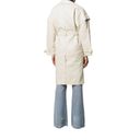 Apparis Kiera Faux Leather Trench Coat in Ivory Large Photo 12