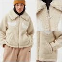 Nike  Sportswear Sherpa Fleece Swoosh Full Zip Jacket Zip Large Logo NEW Photo 2