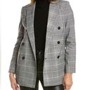 All Saints Women's Grey Plaid Oversized Blazer Size 2 Photo 0