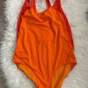 Outdoor Voices  Orange Color Block One Piece Bathing Suit, size XL Photo 0