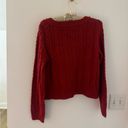 American Eagle  cozy red cardigan size M Photo 3