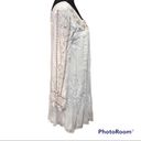 Xhilaration  White Gauze Square Neck Embroidered Tunic Dress size Medium Photo 2