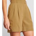 ALLSAINTS  Linen-Blend Deri Lyn Shorts Women's 12 Tan Pleated Wide Leg NWT Photo 8