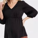 Isabel Maternity elbow sleeve woven back cut out Photo 0