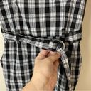 Hollister Size S Plaid Belted Waist Mini Dress Black White Academia Y2K Preppy Photo 7