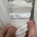 Oak + Fort  Cream Cropped Pullover Hoodie Sweatshirt Size Medium Photo 2