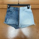 Revice Denim Yin Yang Two Tone Zip Shorts Size 25 Photo 1