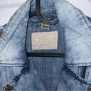 Diesel  De Lupus Denim Jean Biker Moto Jacket Belt, size xs, blue breasted *RARE Photo 9