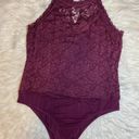 Torrid Like New Purple Lace High Neck Choker Bodysuit 1 Photo 2