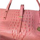 Brahmin  Women's Bag All Day Tote Croc Embossing Melbourne Genuine Leather Pink Photo 2