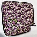 Vera Bradley  Laptop Sleeve Plum Petal Padded Laptop Bag Case 17" Photo 2