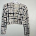 Urban Outfitters  Cher Fuzzy Plaid Cropped Cardigan size small Photo 3