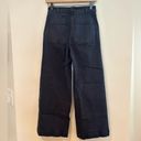 Everlane  Navy Blue The Wide Leg Crop Pant Stretch Trouser Pockets Women's Size 2 Photo 6