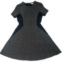 Shoshanna Charcoal Grey & Black Fit & Flare Color Block Dress Size 6 Photo 0