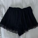 Nordstrom Black Shorts Lace Trim Photo 0