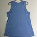 NYDJ  Comfort shirt Tank Top Size MEDIUM Sleeveless blue Pocket Photo 3