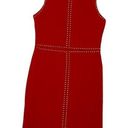 Carmen Marc Valvo  Studded Sleeveless Sheath Dress - Red - 8 Photo 0