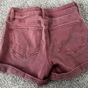 SO Burgundy Mid Rise Shorts  Photo 1