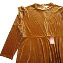 Krass&co NWT Ivy City  La La Lady in Gold Stretch Velvet Fit & Flare Dress 5X Photo 2