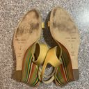 Kate Spade  Clume Beige Patent Rainbow Wedges Photo 5