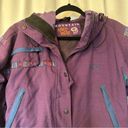 Mountain Hardwear Womens  Ski Snowboard Insulated Hood Jacket Coat Aztec Purple 6 Photo 11