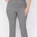 Lane Bryant  Trouser Size 18 Cropped Black Gingham Slim Capri Pant Photo 0