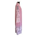 Embroidered Floral Mauve Elegant Duster Kimono Abaya Women’s Size Medium NWT Multi Photo 6