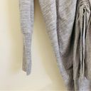 ALLSAINTS  Wren Wool Open Front Long Draped Cardigan Heather Grey size 12 Photo 4