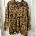 Ralph Lauren Lauren by  Leopard Print Size 1X Women's Button Up Pearl Buttons Photo 0