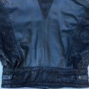 Vera Pelle Rare Vintage 90s  Black Leather Batwing Jacket Photo 8