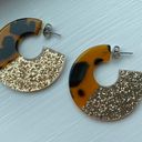 American Eagle  Tortoise and Glitter Earrings Photo 1