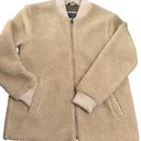 Abercrombie & Fitch  Teddy Sherpa Zip Jacket in Beige Size Medium Photo 1