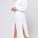 l*space L* Logan Midi Swim Cover Up Dress in White Size Small Photo 13