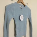 Princess Polly NWT - Jesica Sweater Baby Blue Ruched Sides Soft Knit 90s 2000s Photo 3