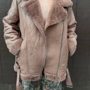 BCBGMAXAZRIA BCBG Faux Shearling Motto Coat Photo 4