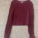 Delia's  maroon knit sweater Photo 2