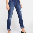 Free People  Great Heights Distressed Fray Skinny Jeans Size 25 Photo 0