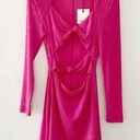 Misha Collection Gracie Cut Out Mini Dress in Bright Pink NWT Size 6 Retail $317 Photo 6