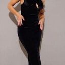 Pretty Little Thing  Black Velvet Underwired Cross Front Midi Dress Black $60 12 Photo 0