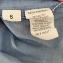 Ulla Johnson Jonas Dress Chambray Off Shoulder Denim Size 6 Scoop Neck Mini Photo 9