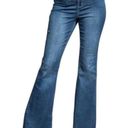 Daisy Laurie Felt Jeans  Denim Flare Medium Wash Bellbottom Flares Women’s Size 6 Photo 11