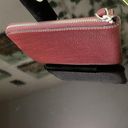 Coach NWT Maroon  corner zip wristlet bag Photo 4