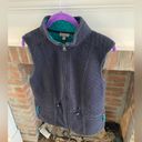 Talbots  Womens Medium Petite Navy Quilted Cotton Vest Zip Up Photo 0