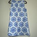 Hill House  New The Charlie Blue Shell Mosaic Cotton Mini Dress Small Photo 6