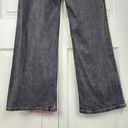 Mango  MNG Washed Black Wide Leg Jeans Patch Pockets High Rise Denim Pants Size 8 Photo 5