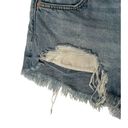 We The Free  FP Distressed Button Fly Cut Off Booty Jean Shorts 100% Cotton Sz 27 Photo 2