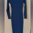 SKIMS  FITS EVERYBODY LONG SLEEVE MAXI DRESS SAPPHIRE SMALL Sold Out Online Photo 3